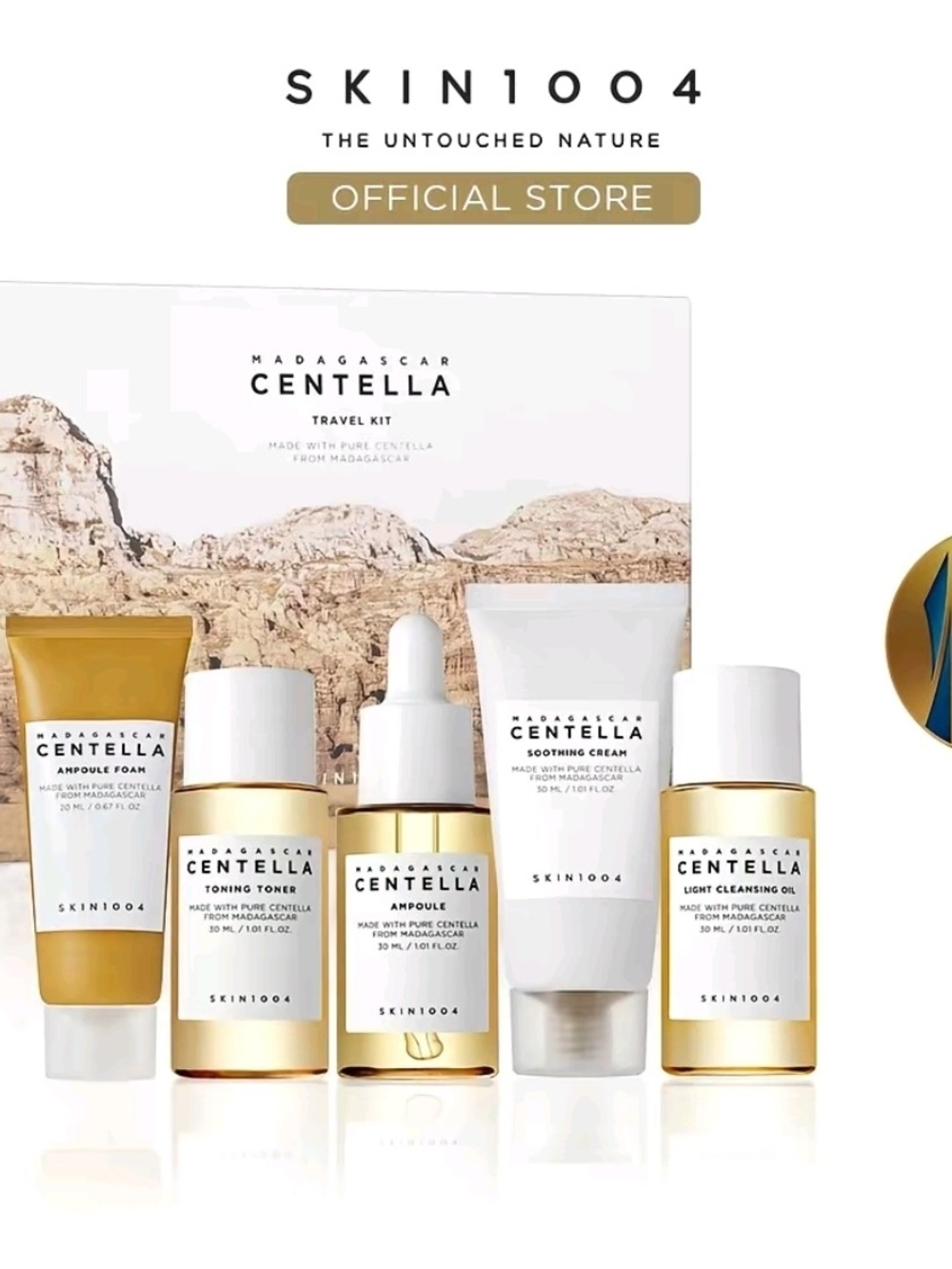 Madagascar Centella Travel Kit - Moisturizing Gentle Skincare Kit for Deep Clean